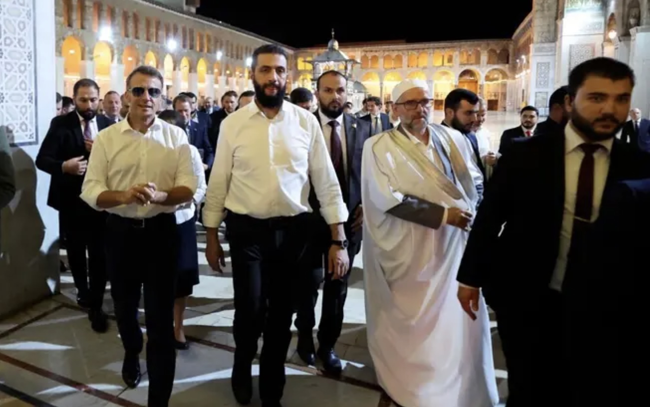 الرئيسان ماكرون والشرع