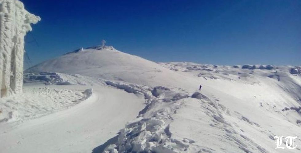 الثلج على ارتفاع ٦٠٠متر