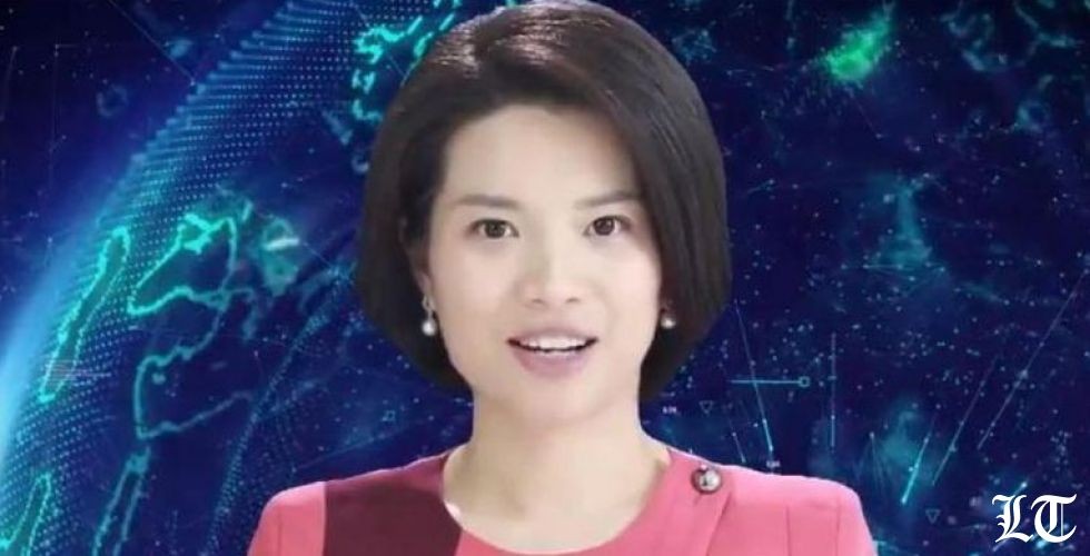 مذيعة آليّة  لتقديم نشرات الأخبار