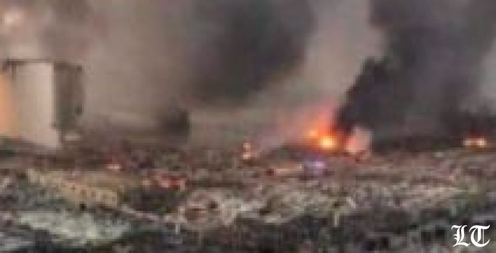 صورة لمرفأ بيروت قبل الانفجار وبعده
