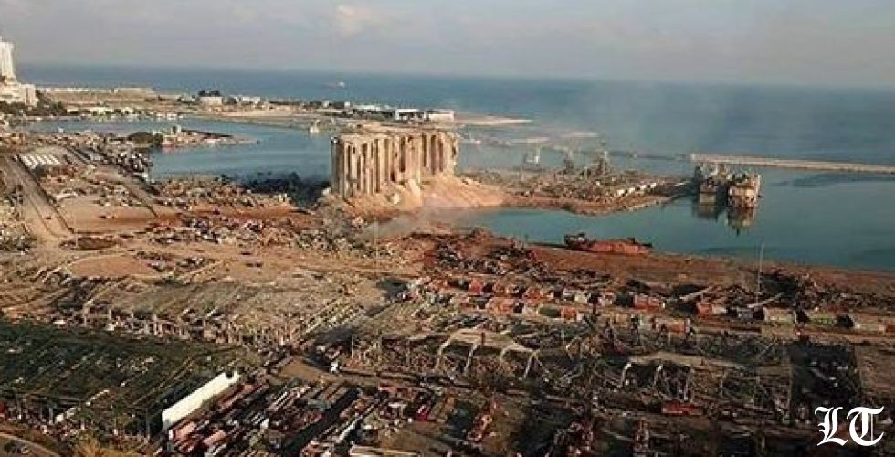 صور جوية للمرفأ بعد كارثة الانفجار