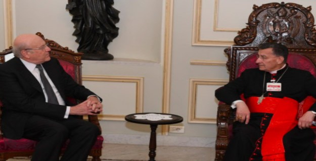 الرئيس نجيب ميقاتي يصرّ من بكركي على النأي بالنفس