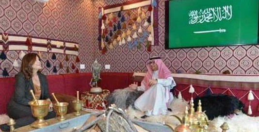 السفيرة الاميركية في ضيافة السفير السعودي