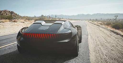 سيارة أودي تتخطى المستقبل