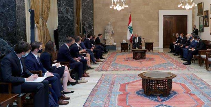 ماذا قال الرئيس عون للوفد النيابي الاميركي ؟