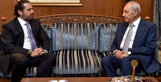 الحريري عند بري قبل اعلان موقفه الحاسم