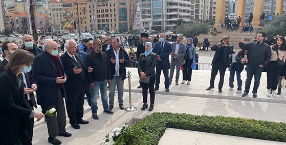 صلوات على ضريح الشهيد رفيق الحريري