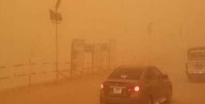 اختناقات في العراق في عاصفة رملية