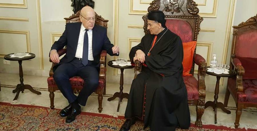 ميقاتي من بكركي: ربيع لبنان آت