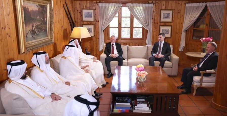 الوفد القطري شمالا