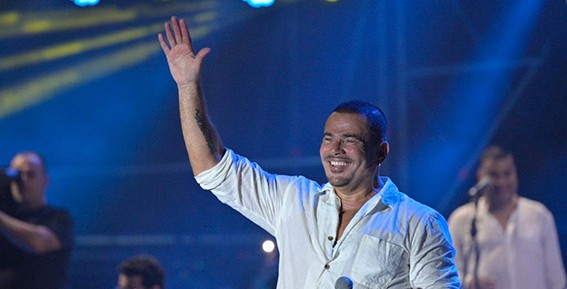 عمرو دياب النجم الأبيض في ليل بيروت