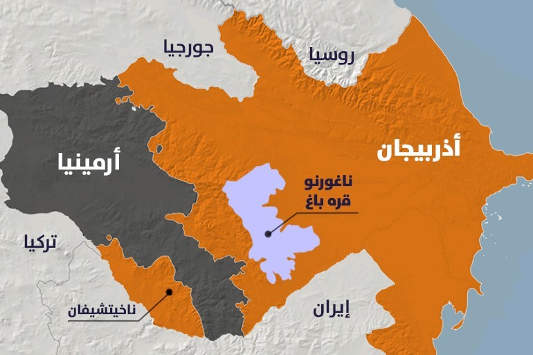 تسوية ناغورني قره باخ: الممرات الدولية خارج  الأراضي الايرانية