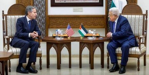 عباس لبلينكن: قطاع غزة جزء لا يتجزأ من الدولة الفلسطينية