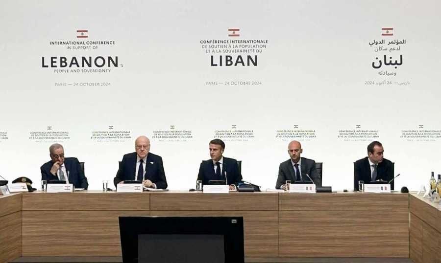ماكرون في مؤتمر باريس: لا بد أن تنتهي حرب الآخرين على أرض لبنان