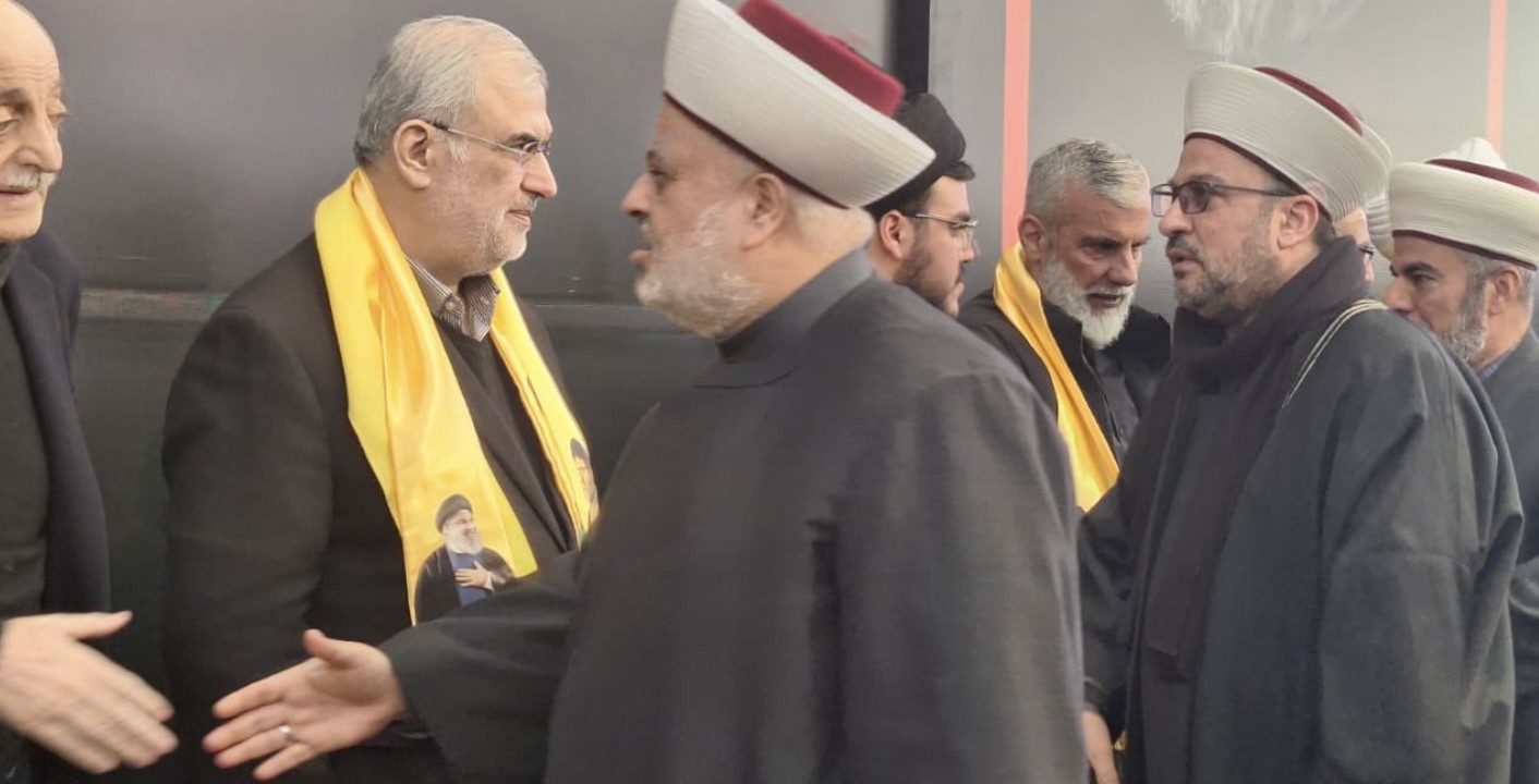 جنبلاط وباسيل يعزيان بنصرالله