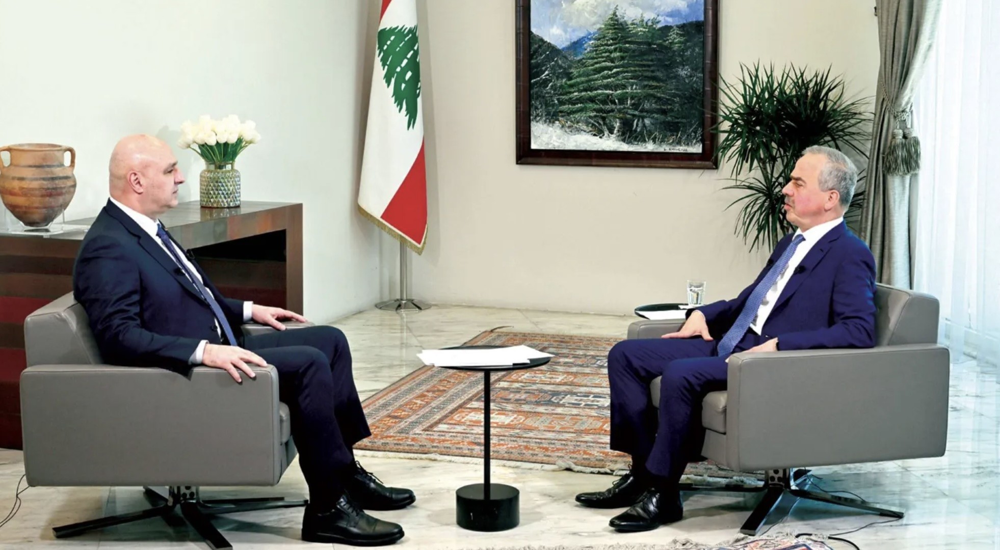 الرئيس عون:نقوم بإتصالات لانسحاب إسرائيل