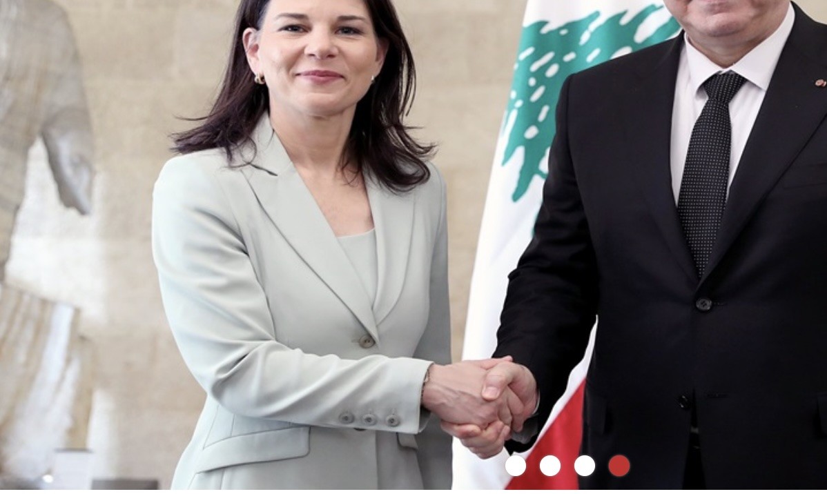 الرئيس عون لوزيرة الخارجية الالمانية: اسرائيل رفضت كل الاقتراحات لإخلاء التلال الخمس