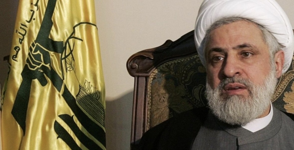 نعيم قاسم يدين العدوان الاسرائيلي على ايران