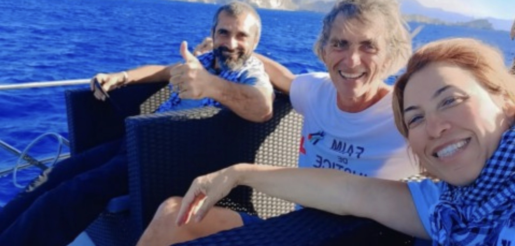 اللبنانية لينا الطبال على أسطول الصمود