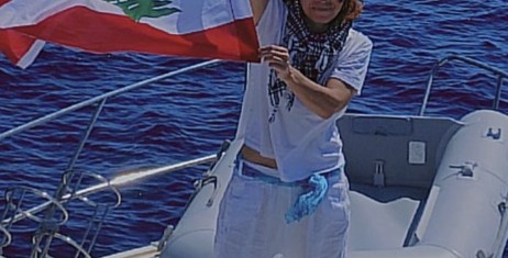 اللبنانية لينا الطبال على أسطول الصمود