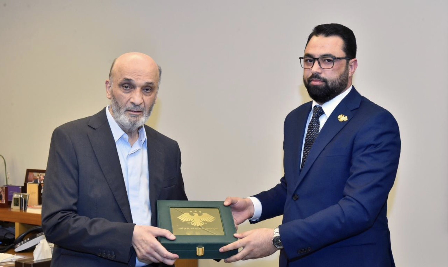 السفير السعودي والقائم بالأعمال السوري في معراب