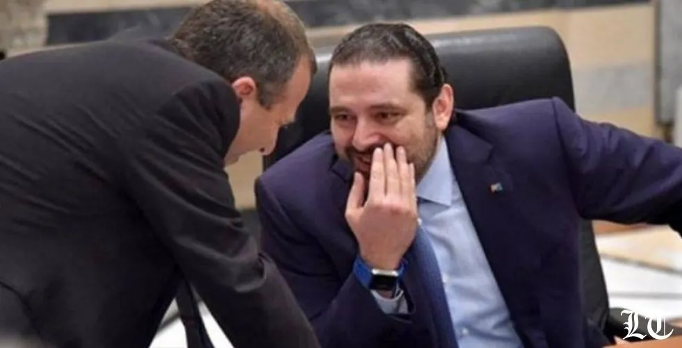 الحريري وباسيل أمام طبق أكل أكتاف السلطة