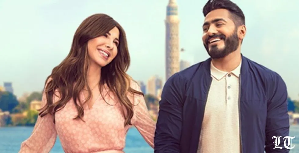 نانسي عجرم وتامر حسني في فيديو كليب للمصريين