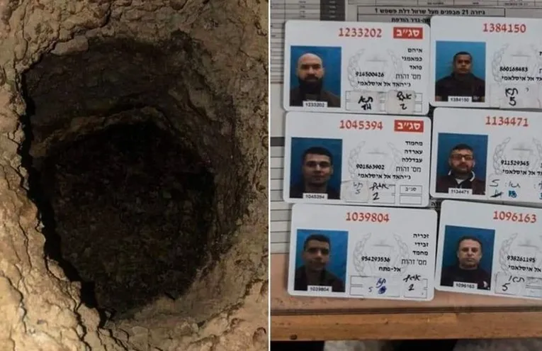 أربعة فارين من السجن في القبضة الاسرائيلية  ويبقى اثنان في الحرية