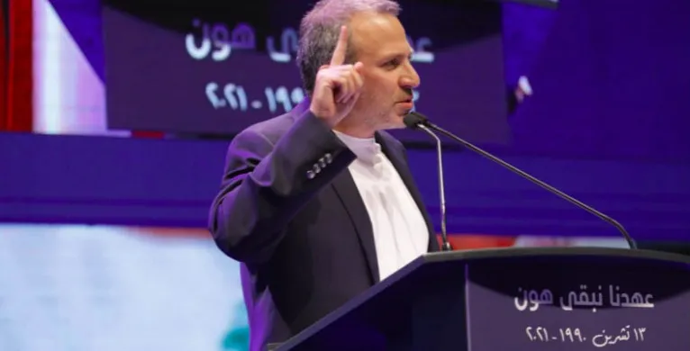 باسيل: الخيار بين مشهد مار مخايل ومشهد الطيّونة