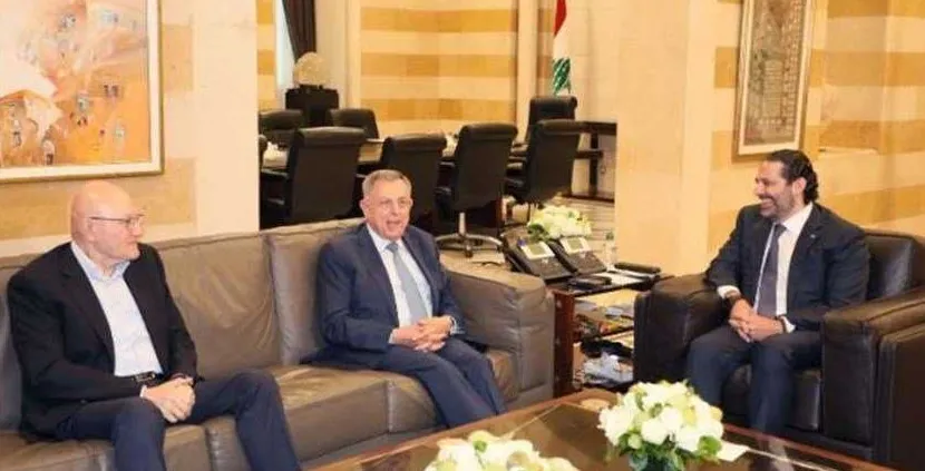 الرؤساء الحريري والسنيورة وسلام لاستقالة القرداحي
