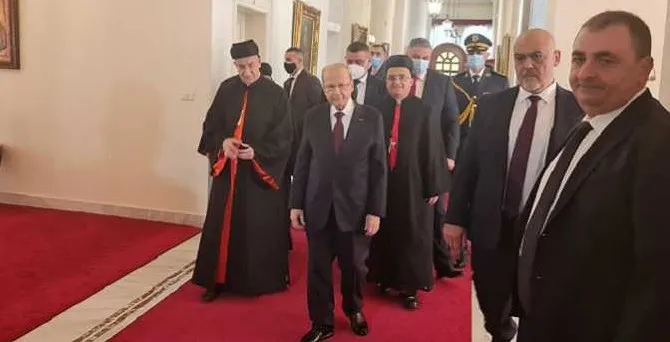 خلوة "ميلادية" بين عون والراعي