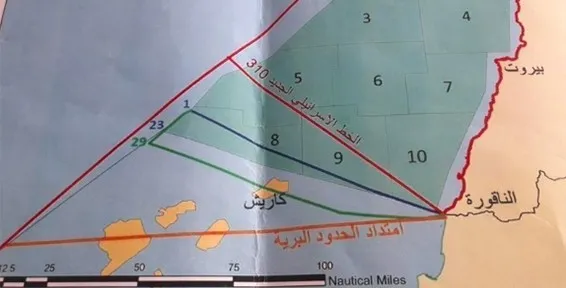 حملة تأييد لترسيم الجيش الحدود البحرية