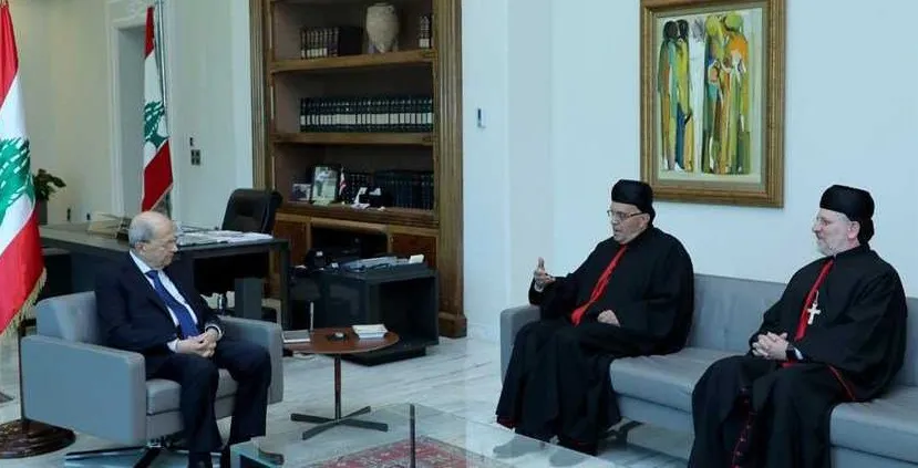 المطران الحاج في بعبدا