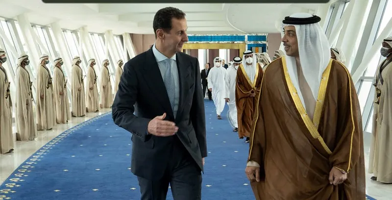 الرئيس الاسد في الامارات