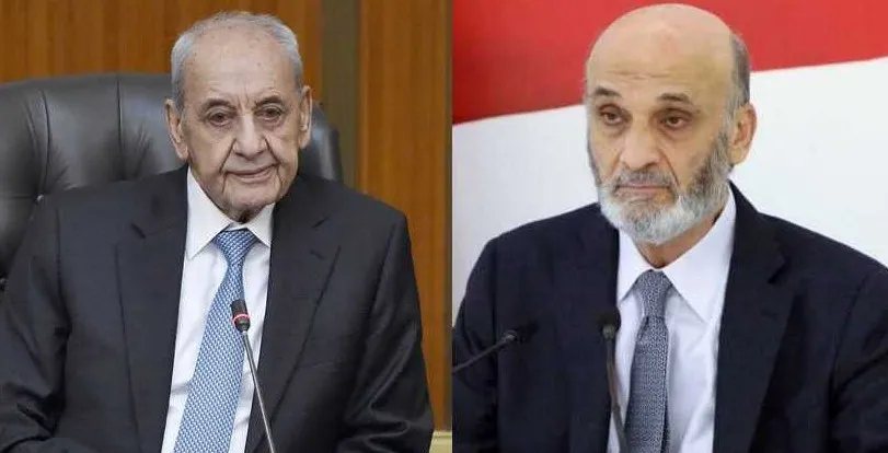 مواقف متناقضة بين بري وجعجع