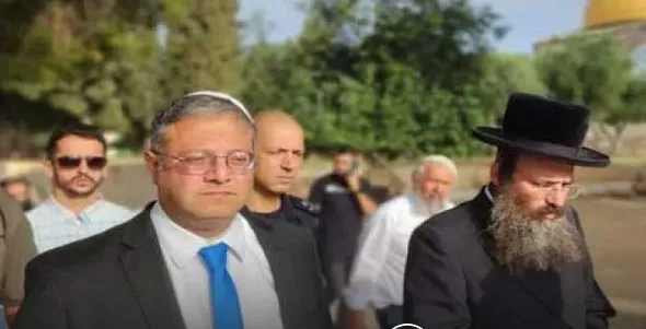 بن جفير يقتحم  المسجد الأقصى