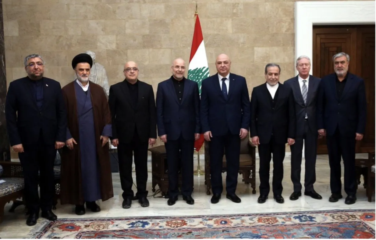 وفد ايراني في بعبدا على هامش التشييع