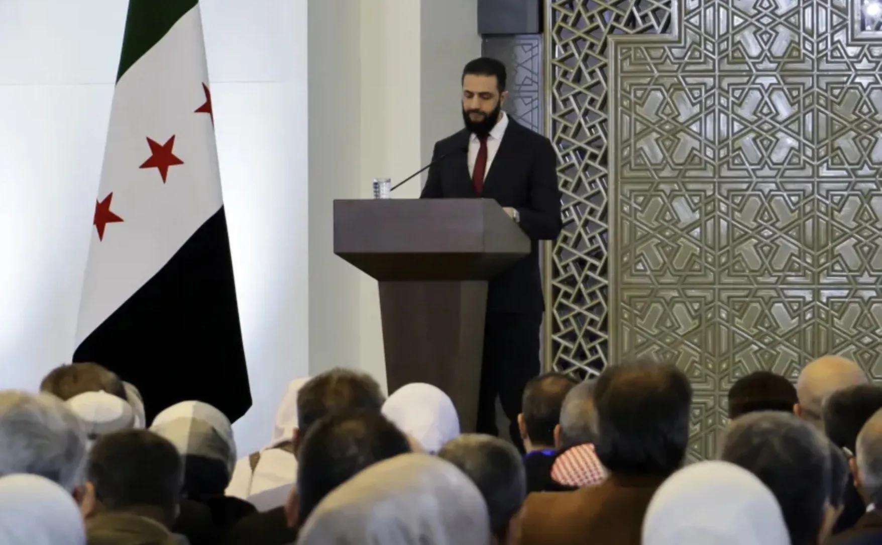 الشرع في مؤتمر الحوار الوطني:بناء دولة القانون