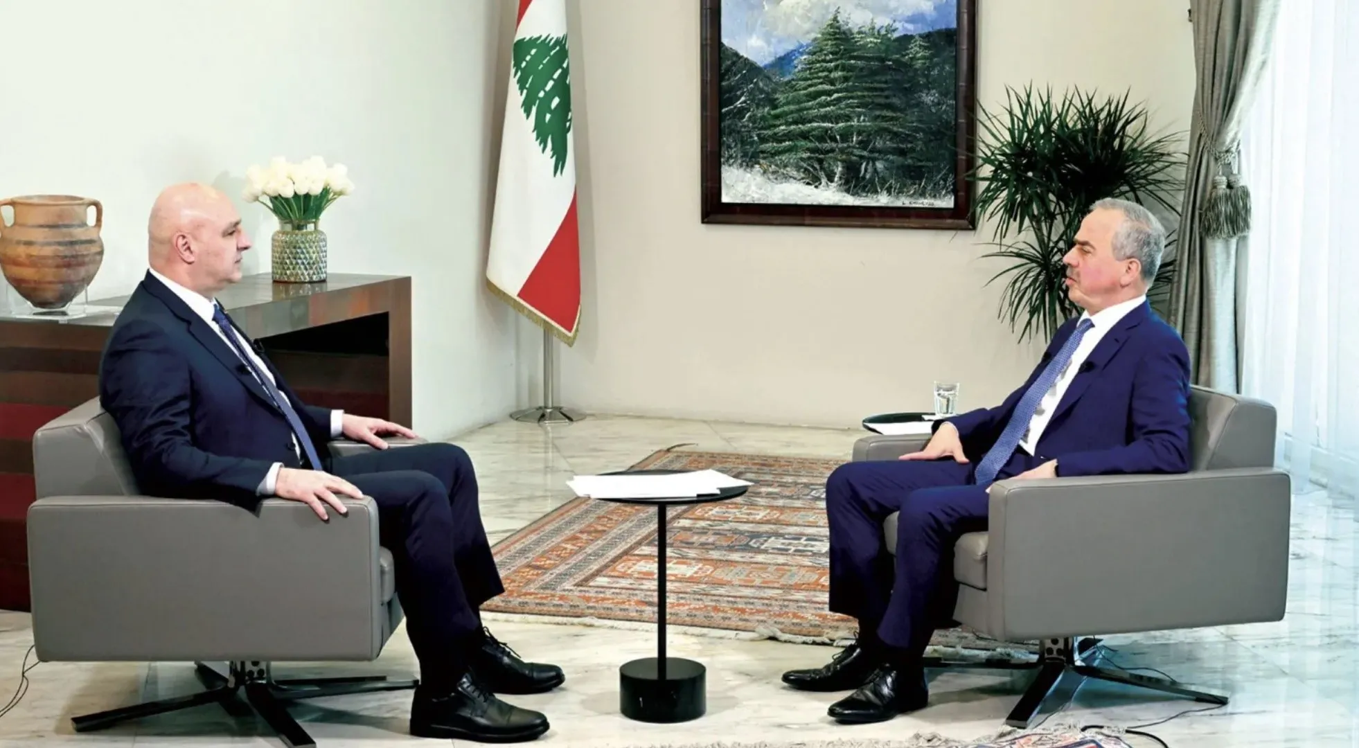الرئيس عون:نقوم بإتصالات لانسحاب إسرائيل