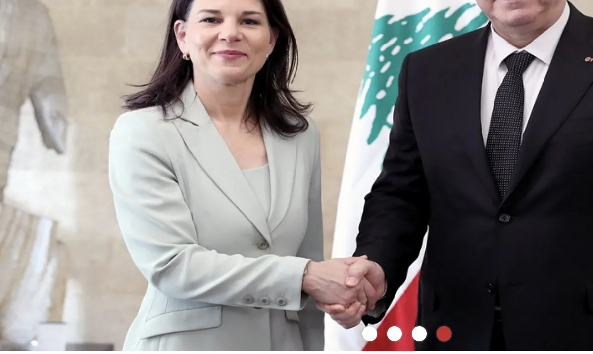 الرئيس عون لوزيرة الخارجية الالمانية: اسرائيل رفضت كل الاقتراحات لإخلاء التلال الخمس