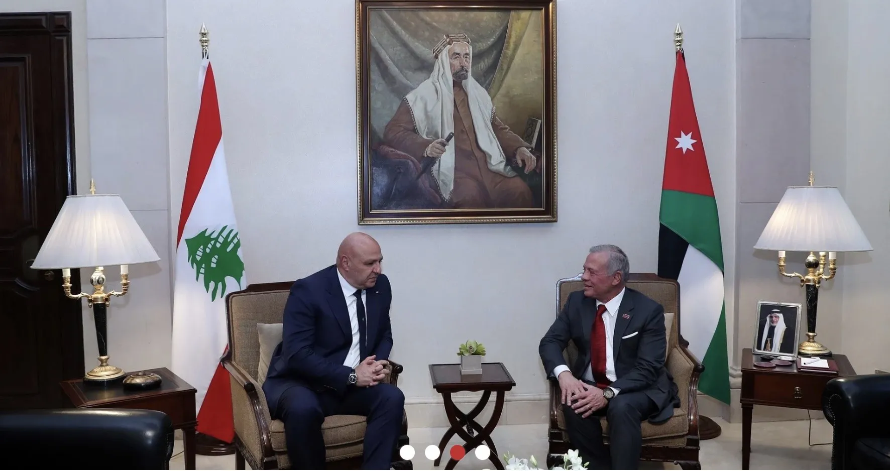 قمة اردنية لبنانية:رفض تهجير الفلسطينيين