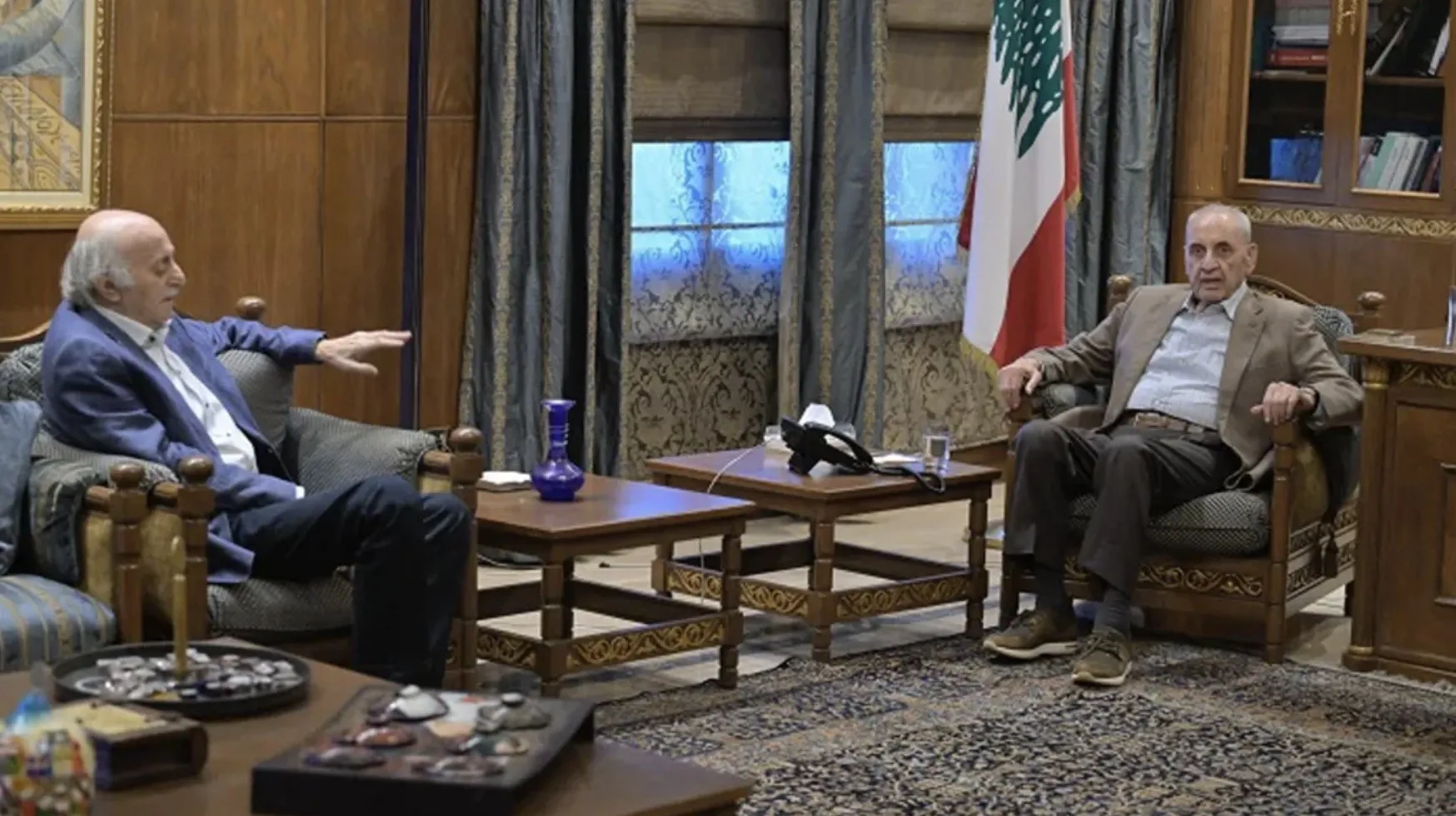 جنبلاط من عين التينة:لست متشائما هذا التشاؤم الكبير