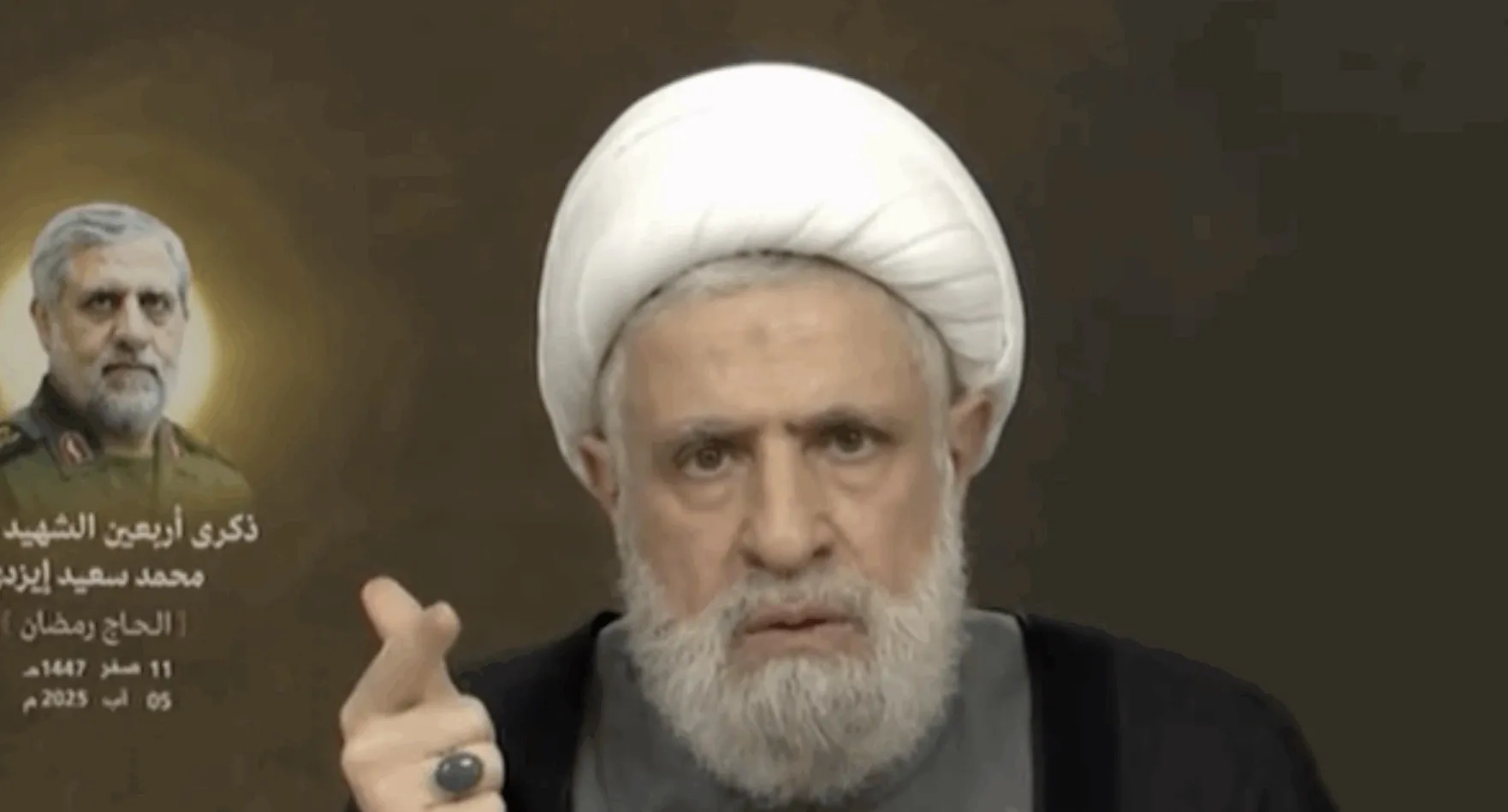 قاسم يرفض الجدول الزمني للسلاح تحت العدوان الاسرائيلي