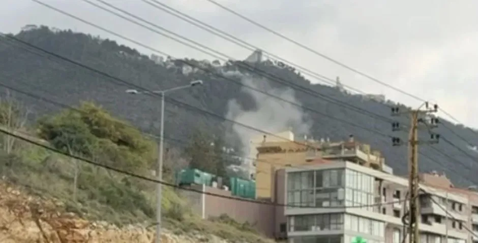 انفجار صاروخ اعتراضي فوق كسروان